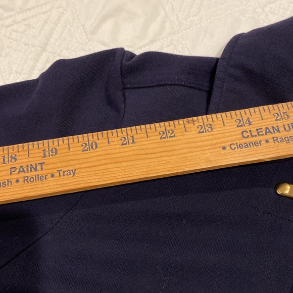 Lauren Ralph Lauren knit zip up jacket Gold details size P/M - Picture 10 of 12